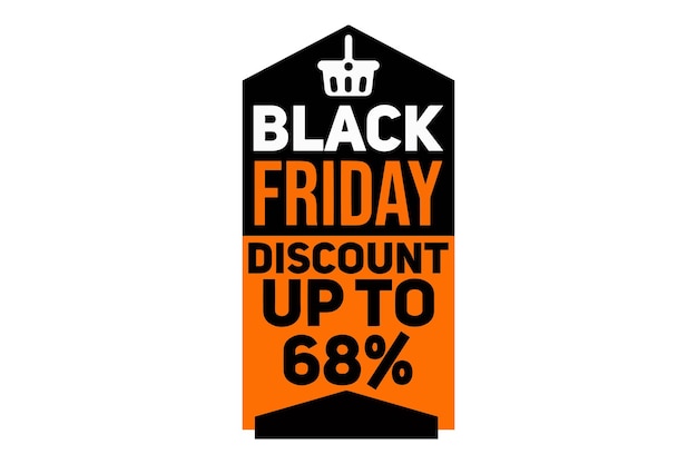 Vector logo black friday 105