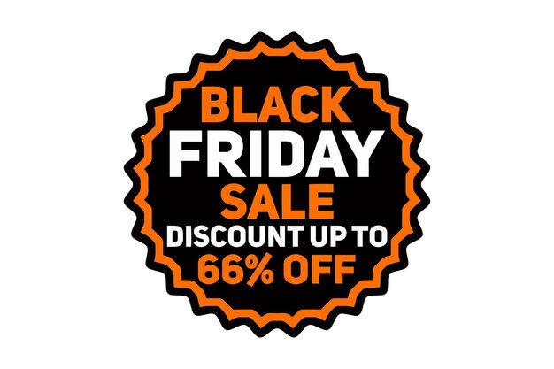 Vector logo black friday 118