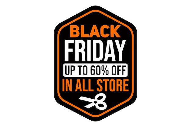 Vector logo black friday 61