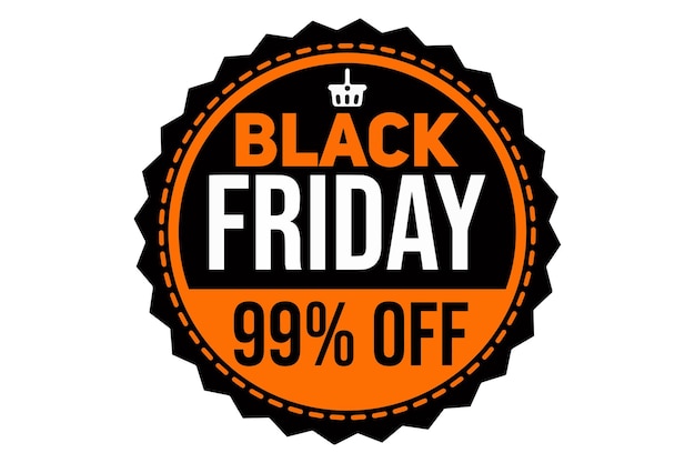 Vector logo black friday 84