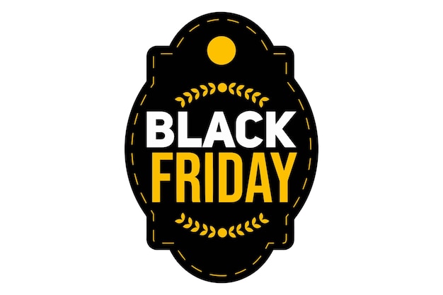 Vettore logo vendita del black friday 34