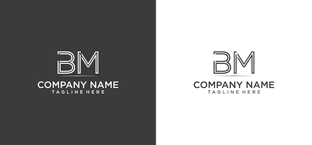 logo BM initial design