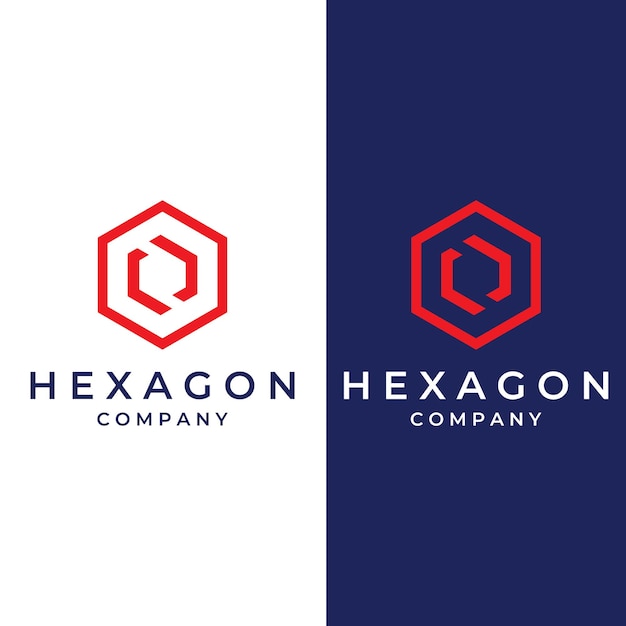 Logo box hexagon or cube and technology hexagon logo creative simple logoby using modern template vector illustration editing