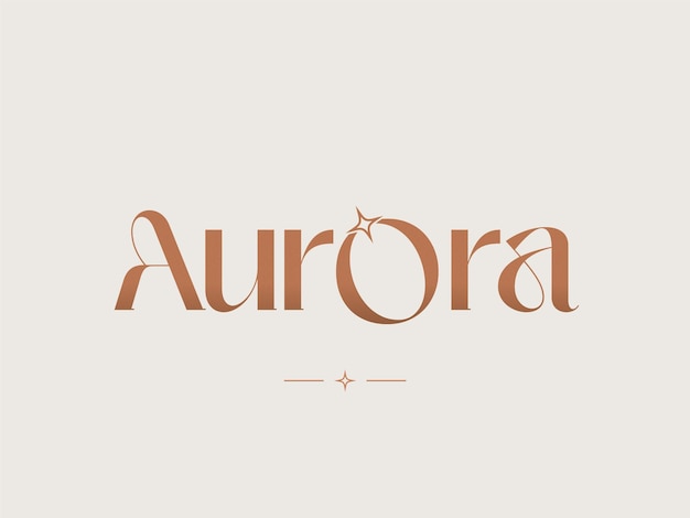 Vector a logo for a brand called aurora