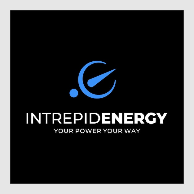 Vettore logo per un marchio per un'azienda energetica in uno stile moderno e minimalista