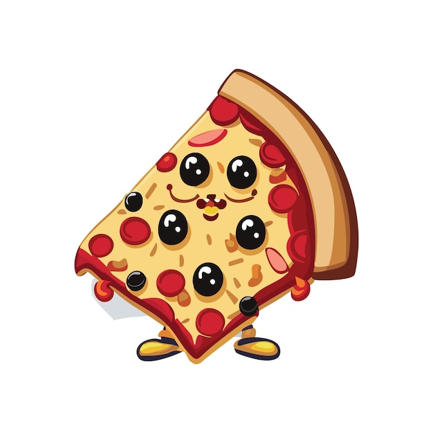 Logo Brand pizza HotDog Junkfood Fastfood Mascot Template