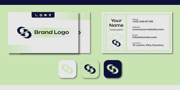 벡터 로고 브랜딩 명함 템플릿