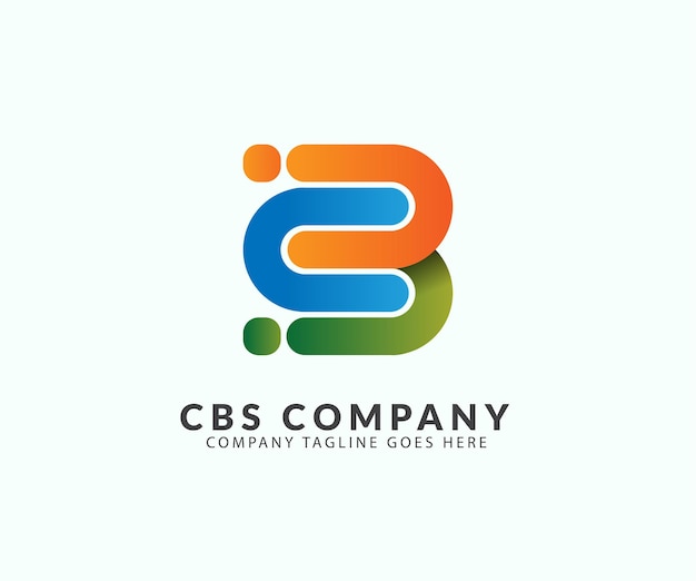 Logo brief cbs vector logo ontwerp illustratie