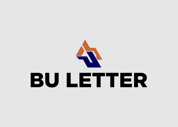 로고 BU 문자 회사 이름