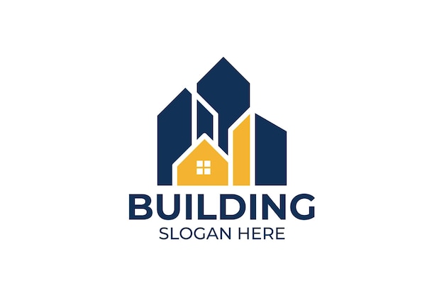 Logo building set for industry and company