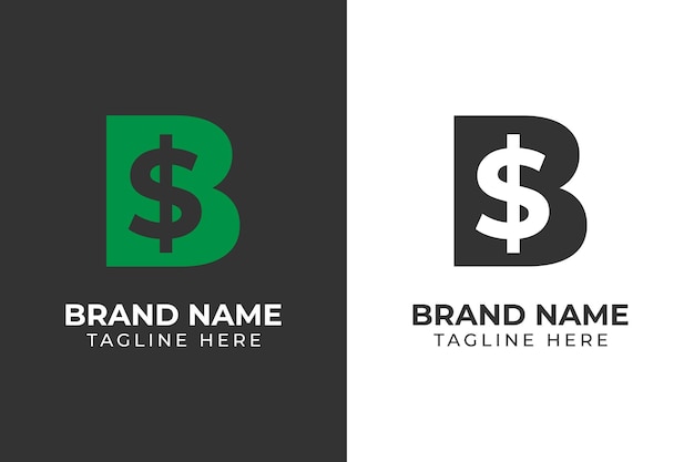 логотип бизнес финансы доллар миллиардер дизайн шаблона