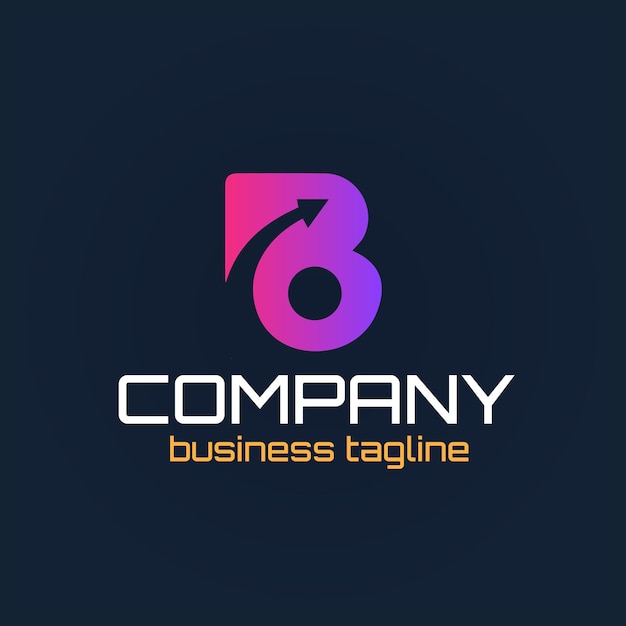 A logo for a business tag company called b.