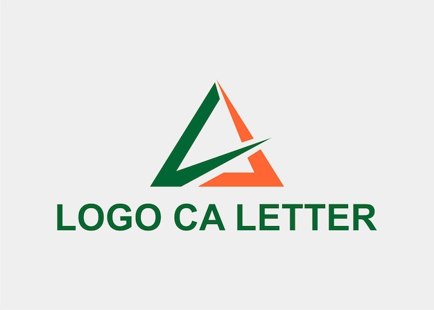 LOGO CA DRIEHOEKLETTER BEDRIJFSNAAM