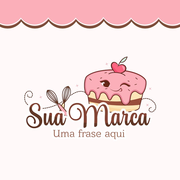 Logo-cakeontwerp Vector