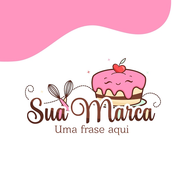 Vector logo-cakeontwerp vector