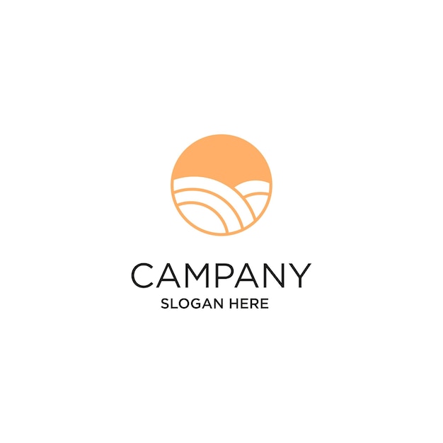 Logo campany slogan qui design art template