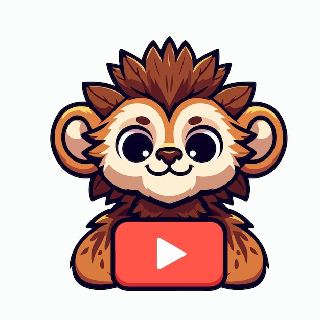 Vector logo_cartoon_animal_youtube