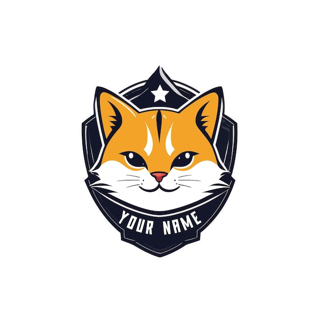 логотип кошки с надписью " ваше имя "