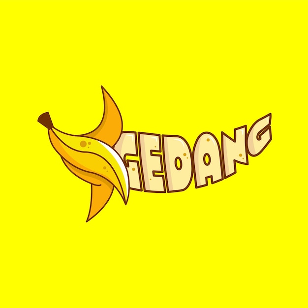 Vector logo cemilan pisang