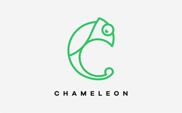 LOGO CHAMELEON LINE CREATIVE ABSTRACT MODERN