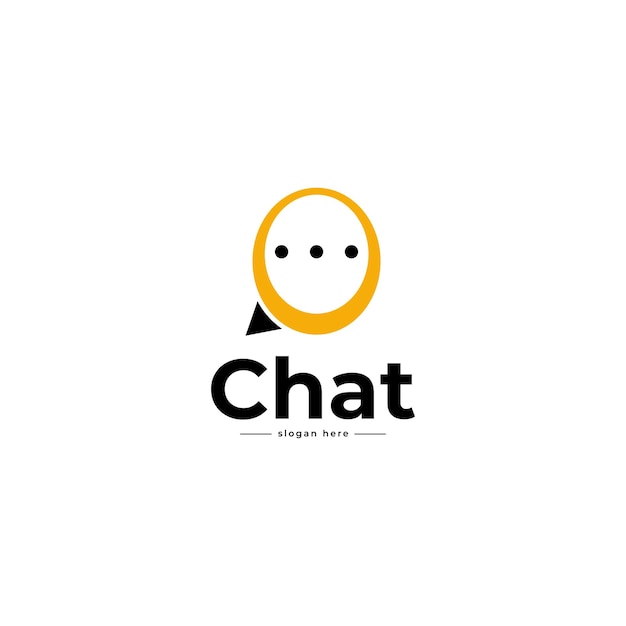 Logo Chatten App Vector Template Design Talk Logo ontworpen voor chat-applicaties