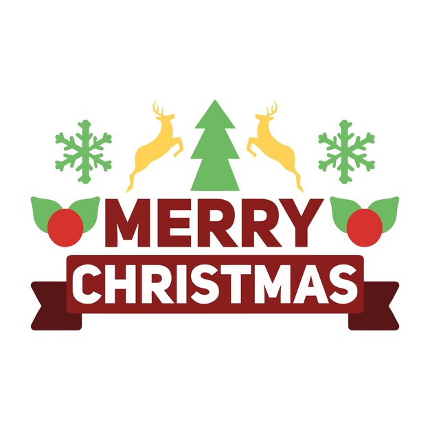 Логотип Рождество Счастливого Рождества 3