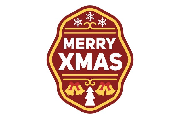 Vettore logo natale buon natale 1