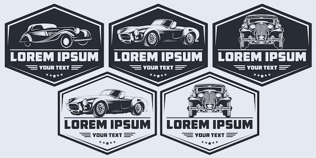 logo classic car set