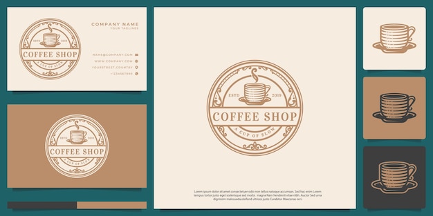 Logo of a classic-style coffee shop