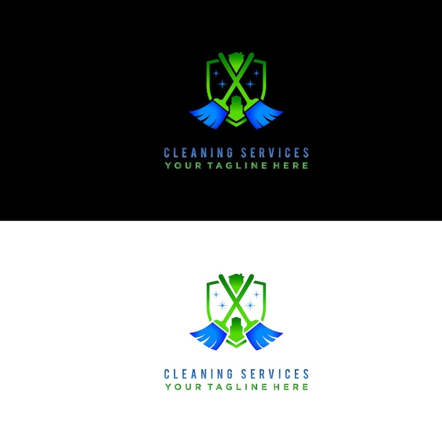 Logo for a cleaning services company