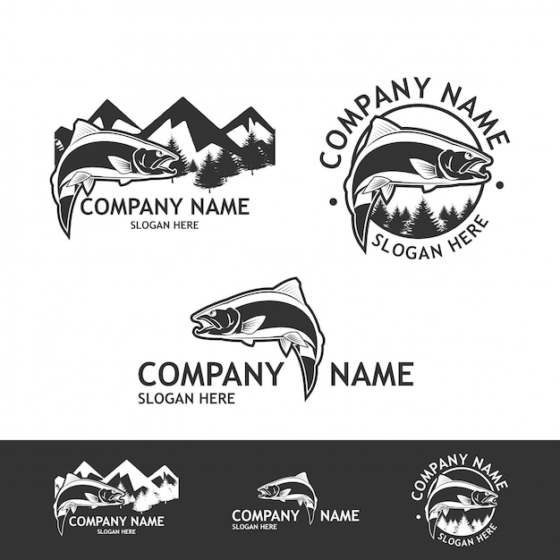 Logo collection of fishing company