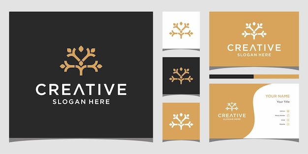 Коллекция логотипов для креативного шаблона people элемент логотипа сообщества и семьи