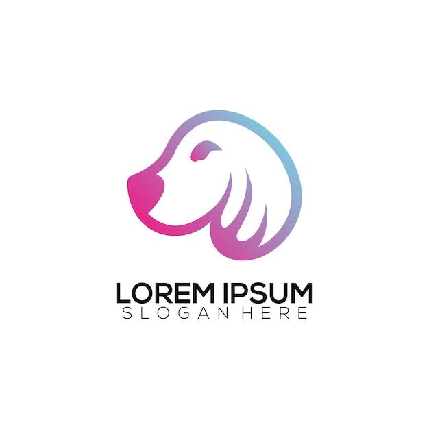 Logo colorful dog