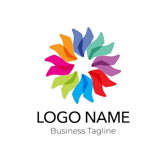 Logo Company Business Colorful Design Template Collection