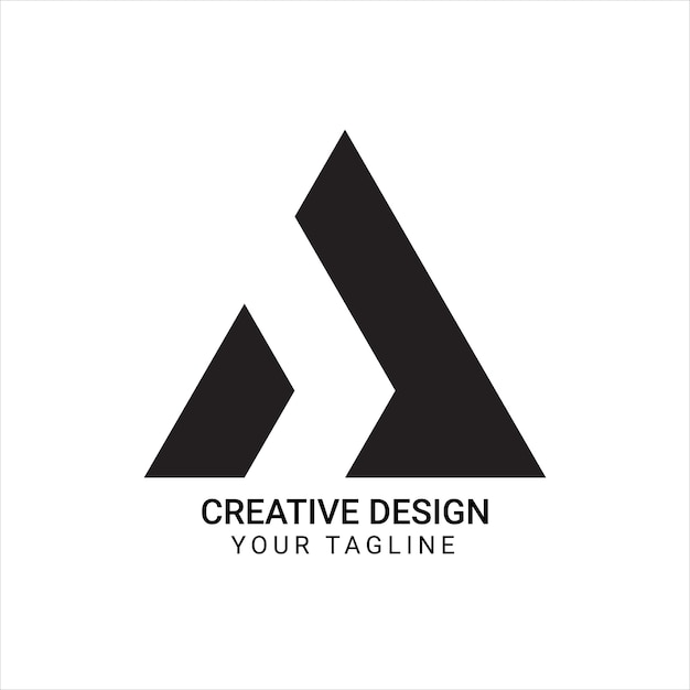 Vettore un logo per un'azienda chiamata design creativo il tuo slogan.
