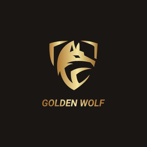 A logo for a company called golden wolf.