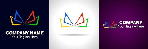 Vettore un logo per un'azienda chiamata il re della collina e il logo della scuola e il logo del libro