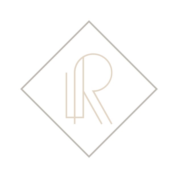 Vettore un logo per un'azienda chiamata lr.