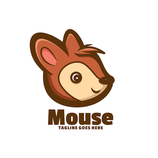 Vettore logo per un'azienda chiamata mouse.