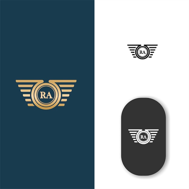 Logo for a company called ra