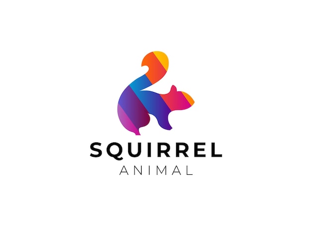 Logo for a company called squirrel animal