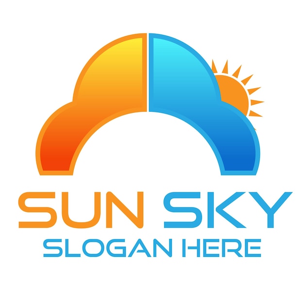 Un logo per un'azienda chiamata sun sky.