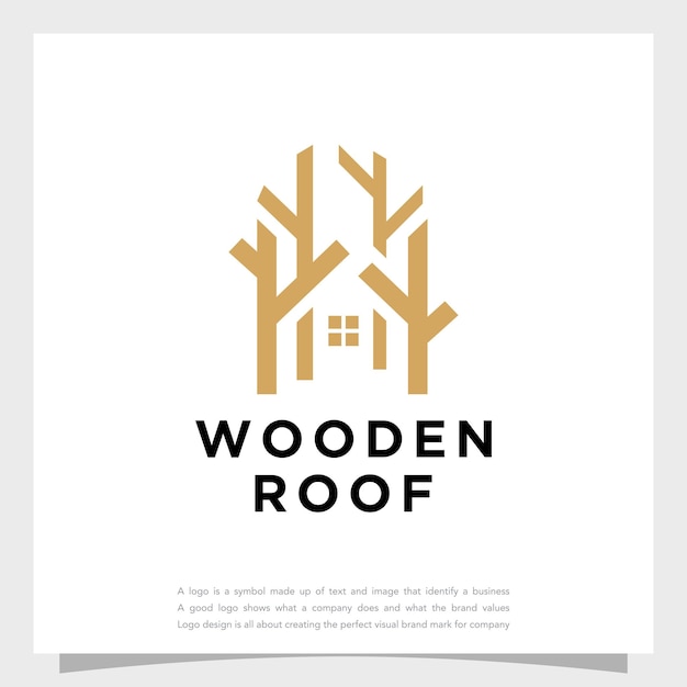 A logo for a company called wooden roof.