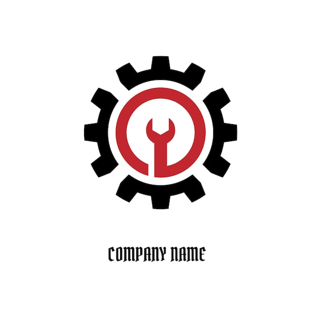 Vector a logo for company company that says company name on it