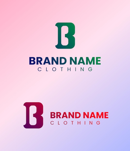 Premium Vector | Logo for company, letter b logo, apparel logo ...