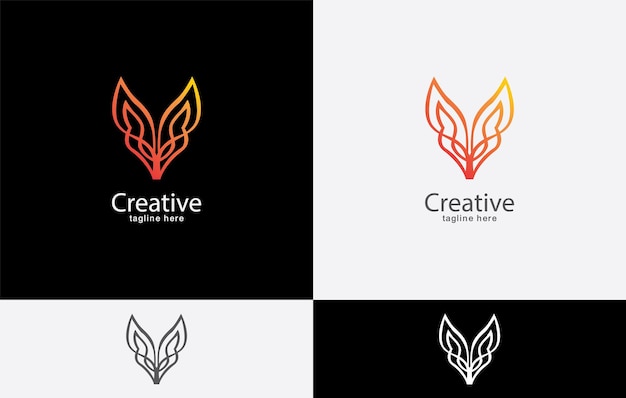 창의적인 회사의 로고.