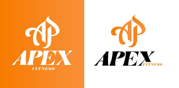 Vector a logo for a company that says apex fitness