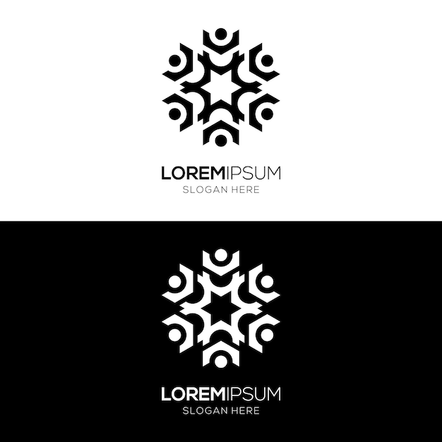 A logo composed of Islamic ornaments This logo is simple
