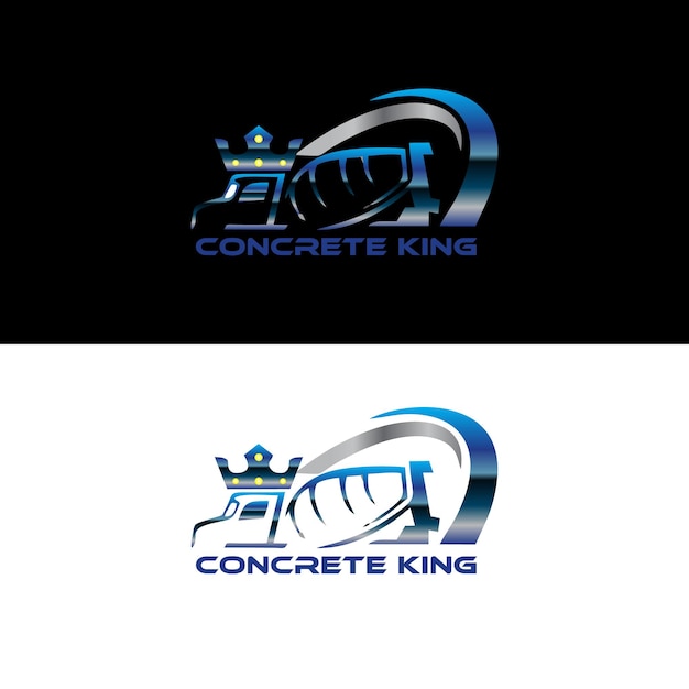 Logo for a concrete king company