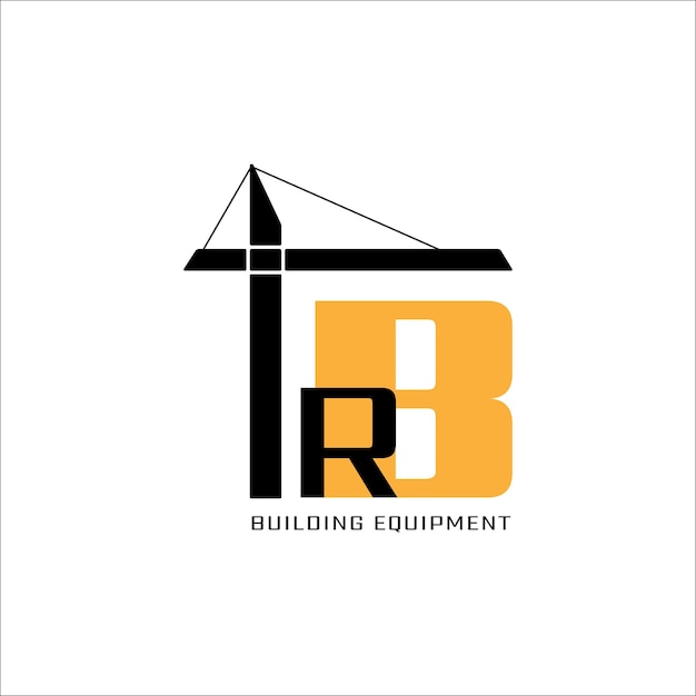 A logo for a construction company or construction equipment rental company in orange and black